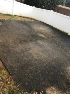 Transform your worn, dark concrete patio into a refreshed and vibrant outdoor space with Maryland Pro Wash, the leading pressure washing service provider in Harford County MD, Baltimore County MD, Cecil County MD, Howard County MD, Carroll County MD, Anne Arundel County MD. We also proudly serve Wilmington DE, New Castle County DE, and Delaware County PA.

Our professional team specializes in revitalizing aged surfaces through expert pressure washing techniques. Whether it's removing visible discoloration or addressing small cracks on your concrete patio—bordered by a pristine white fence with lush grass and trees beyond—Maryland Pro Wash offers top-notch cleaning services that breathe new life into your property.

Don't let time-worn surfaces detract from the beauty of your home. Contact Maryland Pro Wash today to schedule our reliable and effective pressure washing services. Watch as we transform your aged patio into a clean and inviting space you can enjoy year-round.