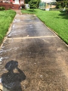Walkway Before Concrete Cleaning In Bel Air, MD