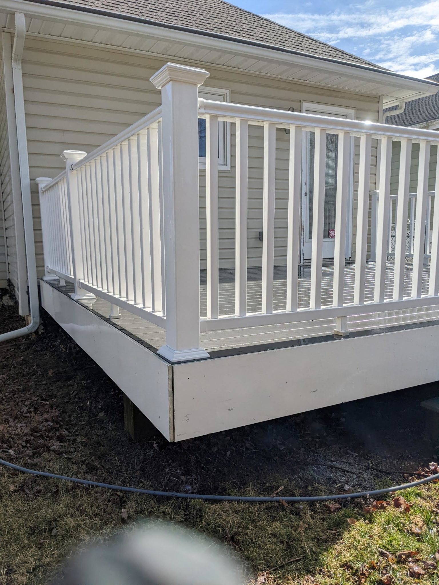 Cleaned Deck and Fence after pressure washing by Maryland Pro Wash, with Wood Surfaces Restored and Dirt Removed