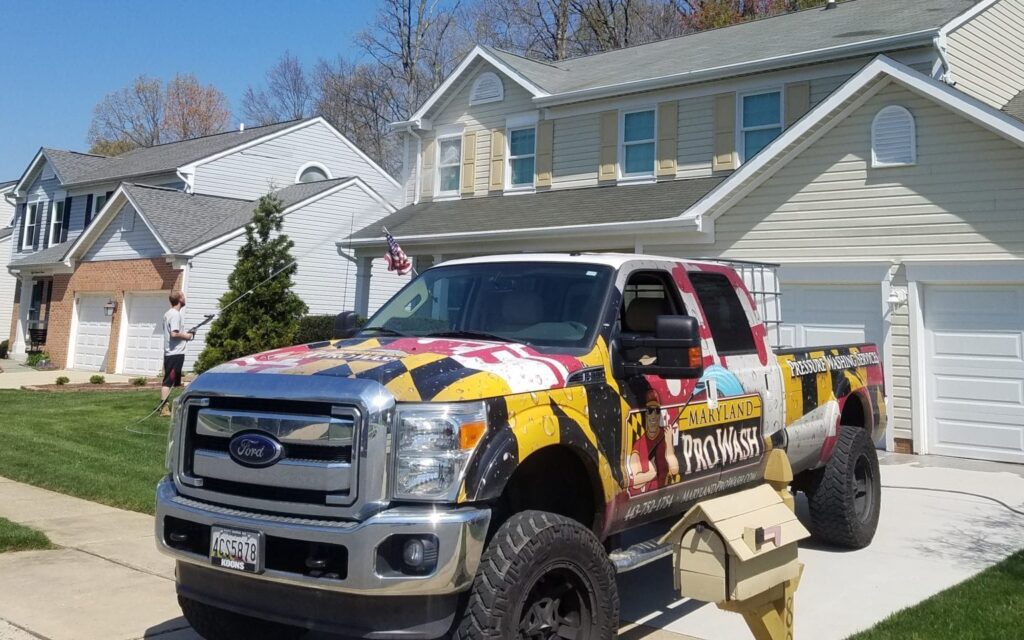 Maryland Pro Wash Pressure Washing Company Truck