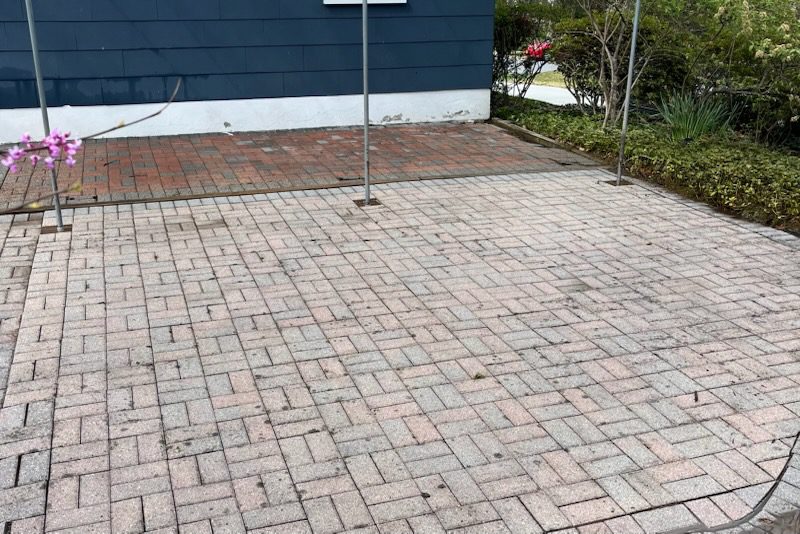 After House Concrete Walkway Pressure Washing By Maryland Pro Wash 