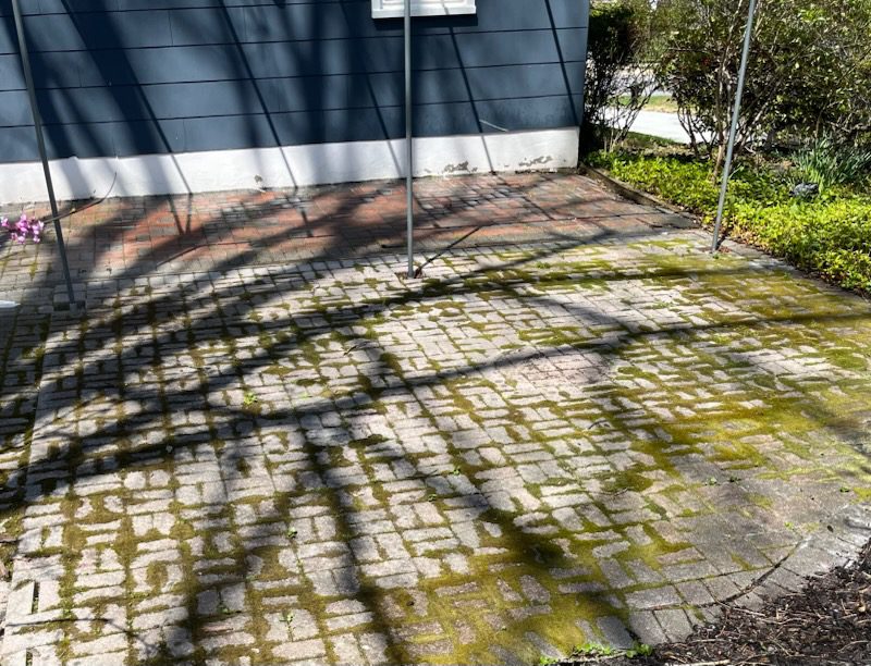 Before House Concrete Walkway Pressure Washing By Maryland Pro Wash 