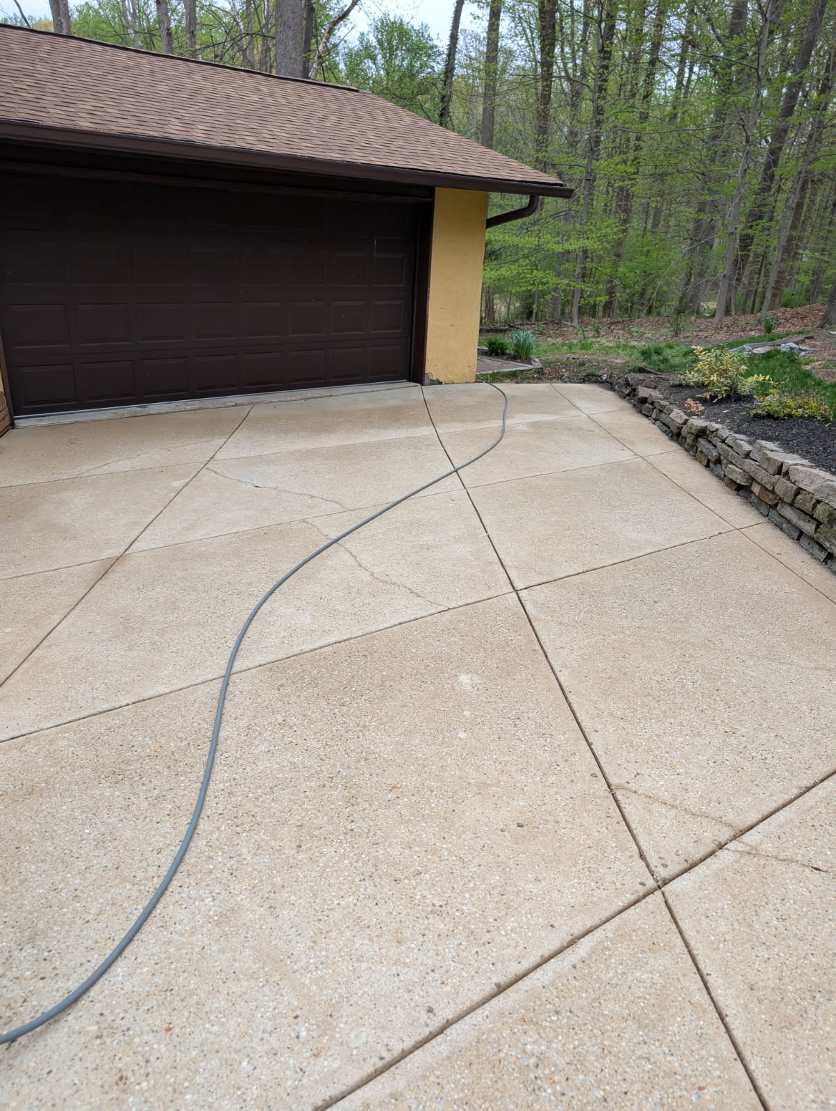 Before Driveway Pressure washing of Home In Columbia, Maryland By Maryland Pro Wash 