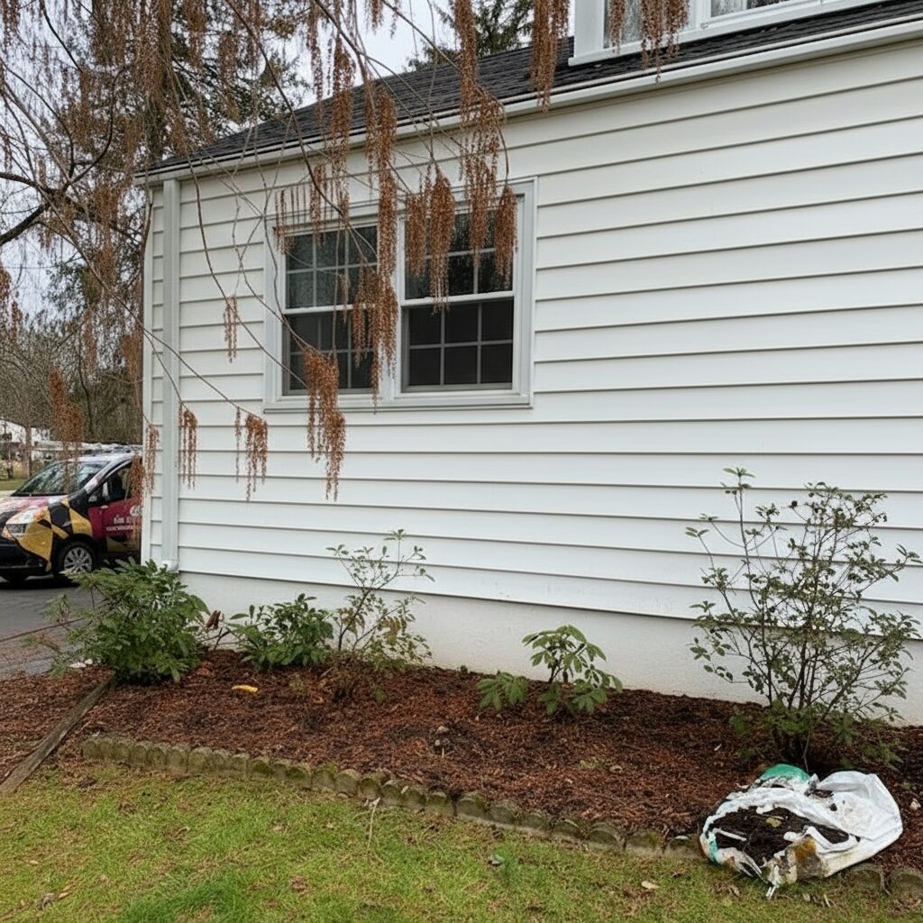After Pressure Washing White Deck of Home By Maryland Pro Wash by Maryland Pro Wash 