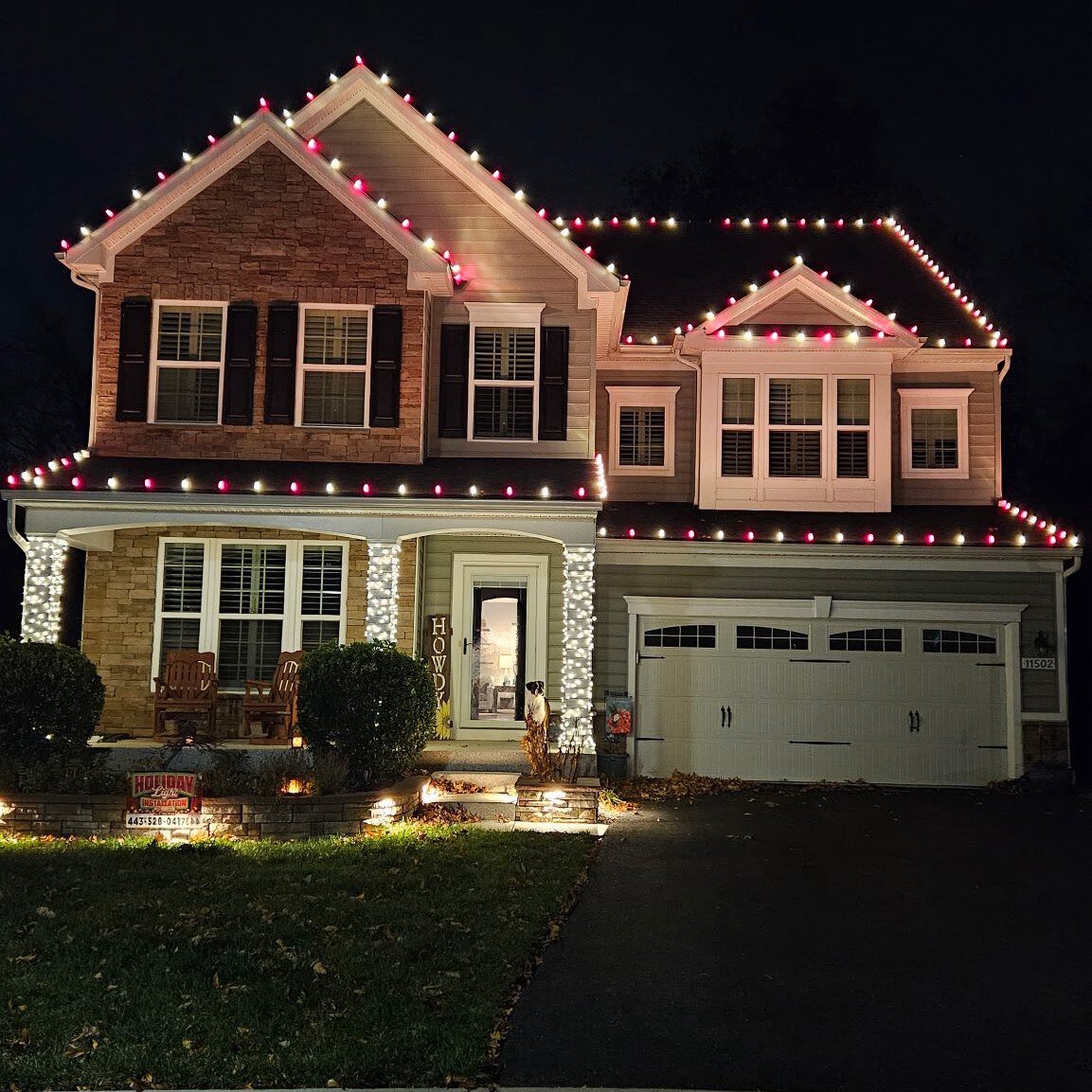 Christmas Light Installation in Columbia MD by Maryland Pro Wash