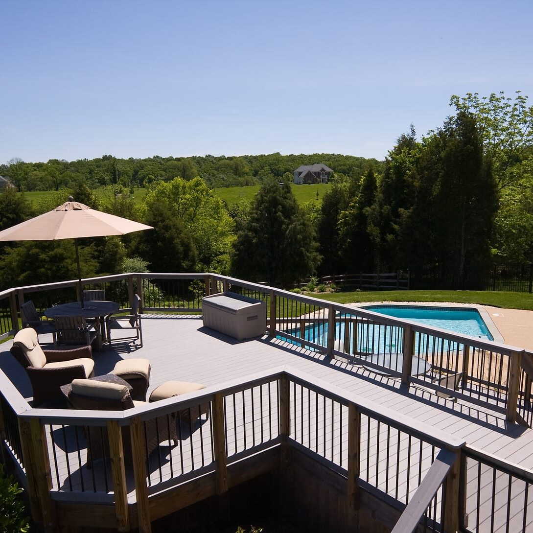 Pressure Washing Services and Cleaning For Residential House Pool Deck By Maryland Pro Wash 