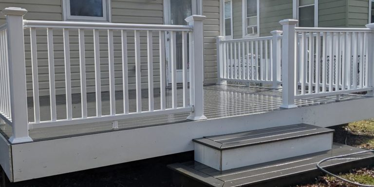 Cleaned Deck and Fence after pressure washing by Maryland Pro Wash, with Wood Surfaces Restored and Dirt Removed