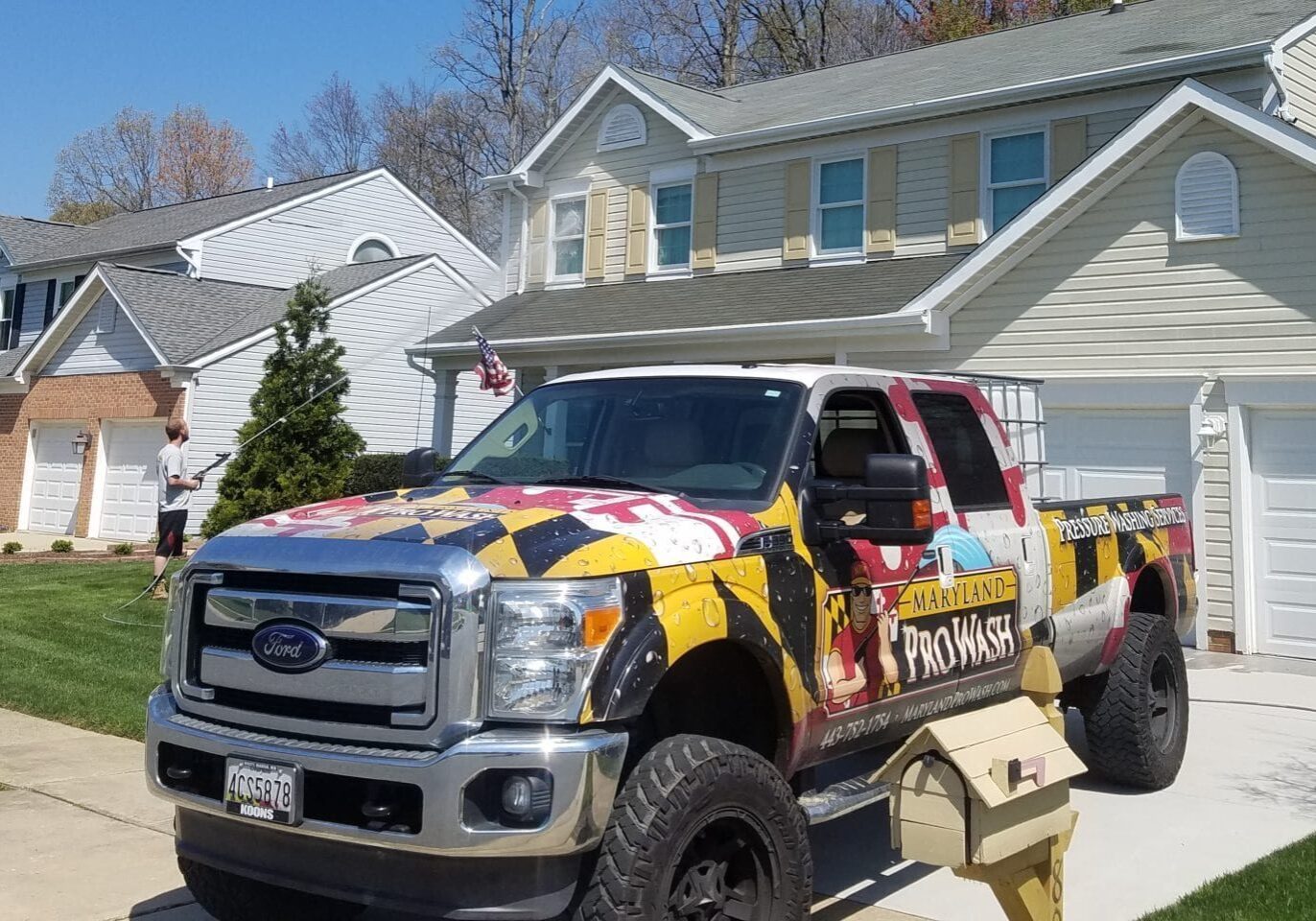 Maryland Pro Wash Pressure Washing Company Truck